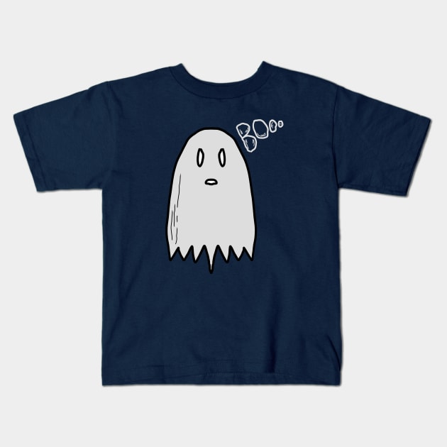 cute ghost boo Kids T-Shirt by me and dinosaur